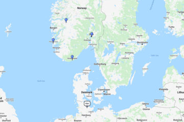 7-day cruise from Kiel to Flam, Haugesund, Kristiansand & Oslo